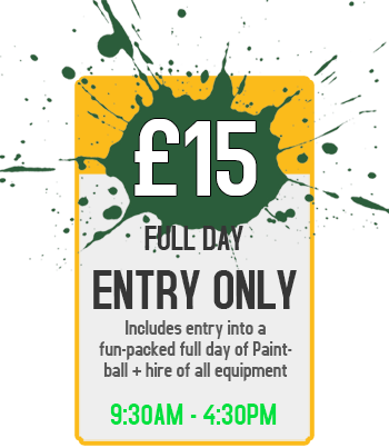 Pricing Banner - £15 for Full Day Entry